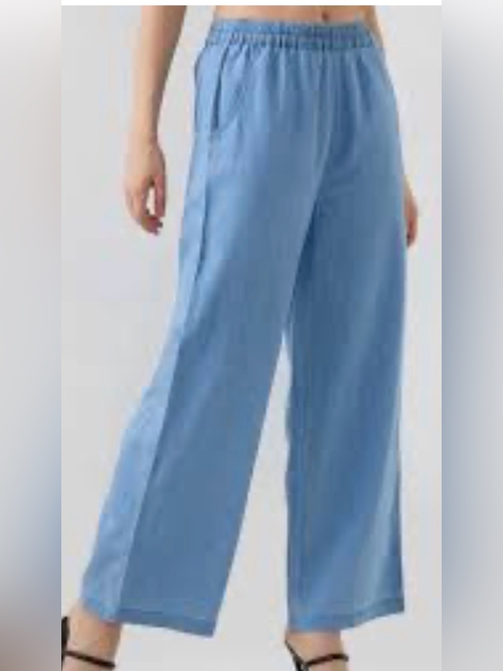 Lois Lyocell Light Blue Wide-Leg Women's Pants size S NWT